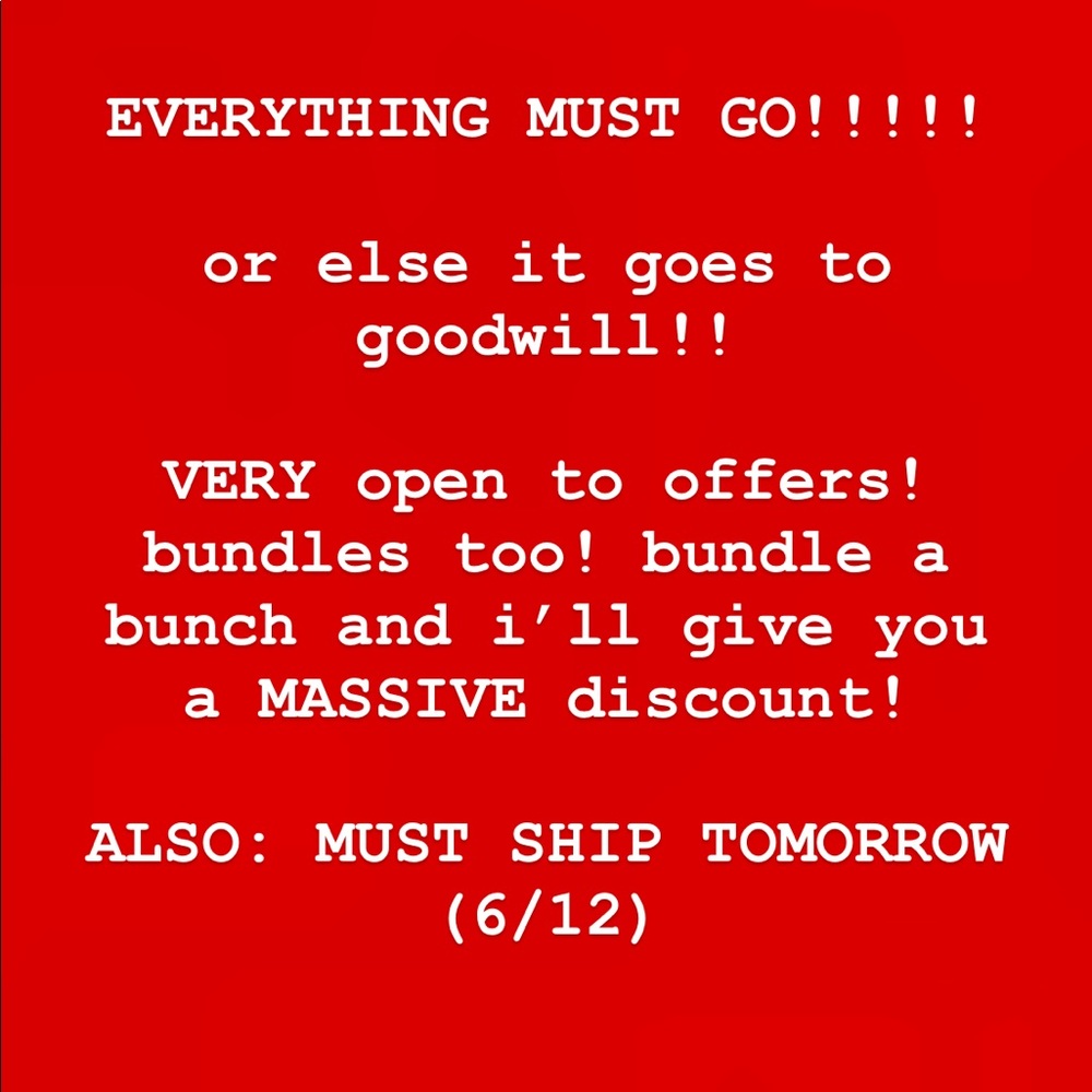 MAKE OFFERS! WILL PROBS ACCEPT LOWBALLS!